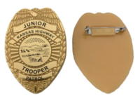 Junior Highway trooper Patrol Plastic Badge