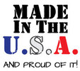 Made in the USA / America with your custom printed branding or personalized logo.