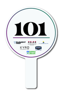 SAMPLE - Plastic Auction Paddle / Hand Fan / Custom Numbers... from ASI 54322...