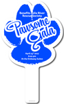 Paw Shaped Plastic Auction Paddles / Numbered / Hand Fans