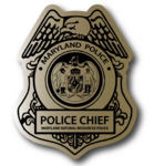 State Police Shield Paper Lapel Sticker On Roll