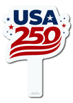 USA 250 / America's 250th Birthday Plastic Auction Paddles / Numbered Fans