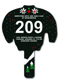 Custom shaped corrugated plastic bidder auction paddles / hand fans with......