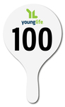 Young Life Plastic Auction Paddles / Numbered / Hand Fans