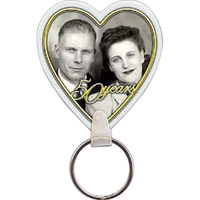 Full-color heart-shaped key tag, 1.89"W x 2.11"H... from ASI 56100 Gemini Ind...
