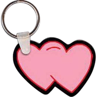 Two Hearts Key Tag