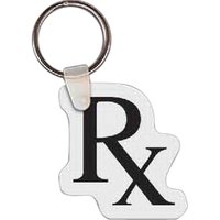 Full-color RX shaped key tag, 1.6" W x 2" H... from ASI 56100 Gemini Ind Inc...
