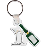 Champagne & Glasses Key Tag