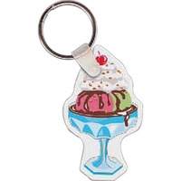 Ice Cream Sundae Key Tag