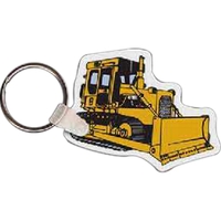 Full color bulldozer shaped key tag that measures 2.39" W x... from ASI 56100...