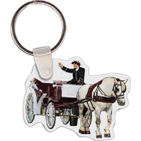 Horse & Carriage Key Tag