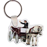 Horse & Carriage Key Tag