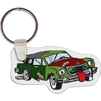 Wrecked Car Key Tag