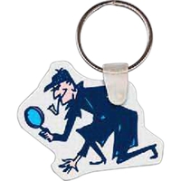 Illustrated detective key tag, measuring 2" W x 1.71" H.... from ASI 56100...