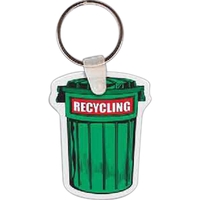 Recycling Trash Can Key tag