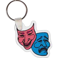 Theater mask key tag made in the USA.... from ASI 56100 Gemini Ind Inc /...