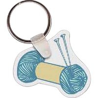 Yarn-shaped key tag measuring 1.86" x 1.65".... from ASI 56100 Gemini Ind Inc...