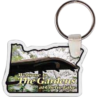 Oregon shape key tag, 2.22" x 1.48"Oregon shaped key tag that... from ASI...