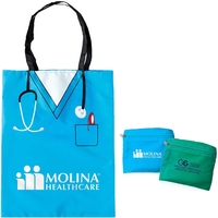 Blue - Convertible scrubs tote that folds into a zippered... from ASI 78825...