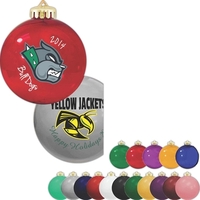 USA Made crystal shatterproof ornament, 3 1/4"; glossy finish.... from ASI...