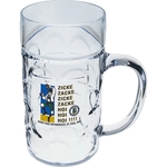 1/2 Liter Heavy Plastic German Beer Mug with Handle