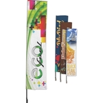 Rectangular Flutter Flying Wind Flag/2Sided