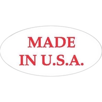 Oval-shaped label measuring 3/4" x 1 1/2" for attracting customers to... from...