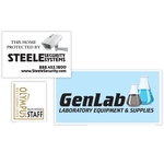 FasTurn® Square Cut Outdoor Labels - 4C