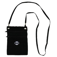 Standard Production Time - Embroidered quilted cotton/polyester fabric pouch...