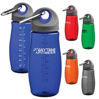 Clip-N-Sip - 32 oz. bottle with rubberized twist-on lid with silver... from...