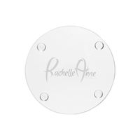 Round glass coaster, 4 in.... from ASI 39552 BEL Promo