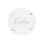 4 Inch Round Glass Coaster