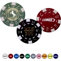 Gold Foil Stamped Dice Poker Chips.... from ASI 63500 Jomar Industries Inc /...