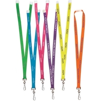 1" Neon Silk Screen Lanyard