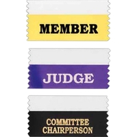 Horizontal stock ribbon that comes standard with double-faced tape on...