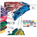 Unimprinted Contour Handle Metallic Pom With Token