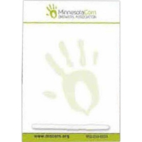 Rectangle shaped memo board measuring 4.25" x 11" with write-on wipe-off......