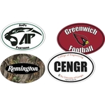3.5" x 6" Oval Stock Shaped Decal