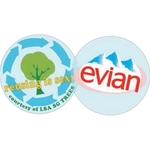 4" Round Static Cling Decal