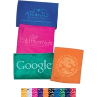 White rally towel measuring 11" x 18" and made of hemmed... from ASI 66390...