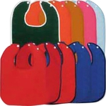 Colored Snap Baby Bib