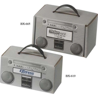 7-3/8" x 4-3/4" x 5-1/2" - B-Flute Box with Handle