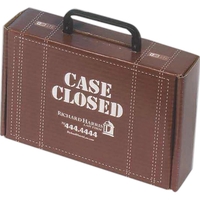 9-3/4" x 6-3/4" x 2-3/4" - B-Flute Box with Hinged Handle