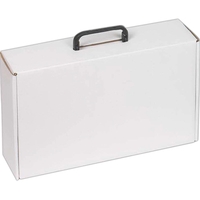 14-3/4" x 9" x 4" - B-Flute Tuck Box with Hinged Handle