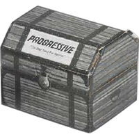 4" x 4" x 5" corrugated board treasure chest-shaped box with... from ASI...