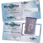 Mail Card with a Key Tag and Membership