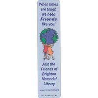 1 7/8" x 8 3/8" rectangular laminate bookmark with two-sided print.... from...