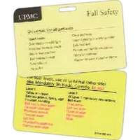 2 1/8" x 3 3/8 double-sided laminate ID tag with 1/8"... from ASI 44830 The...