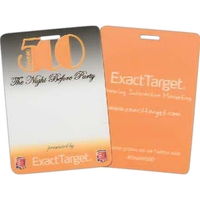 2 7/8" x 4" laminate luggage tag with slot loop and... from ASI 44830 The Chest