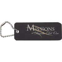 1 1/4" x 3 1/4" rectangular laminate key tag with write-on... from ASI 44830...